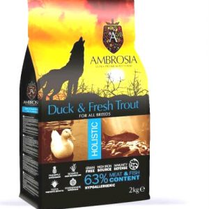 AMBROSIA GRAIN FREE DUCK & FRESH TROUT 2KG